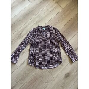 Hartford Printed Blouse Long Sleeve‎ Button Down Casual Top - Women